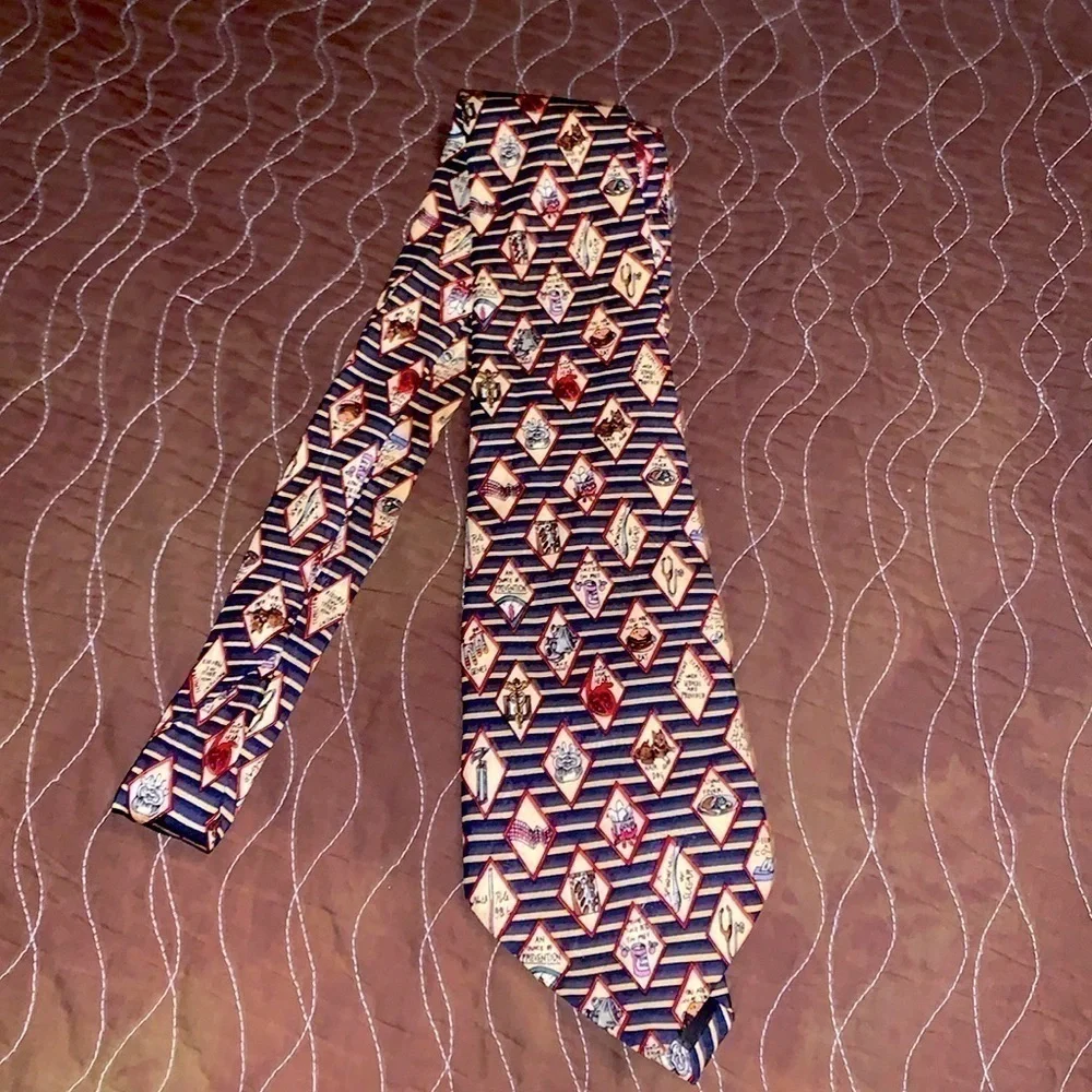 Nicole Miller Vintage 1995 Doctor Hand-Sewn Silk Tie Dr. Antidotes